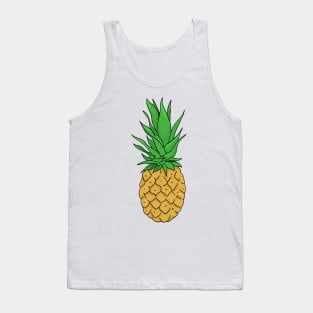 Pineapple hand drawn fruits summer Tank Top